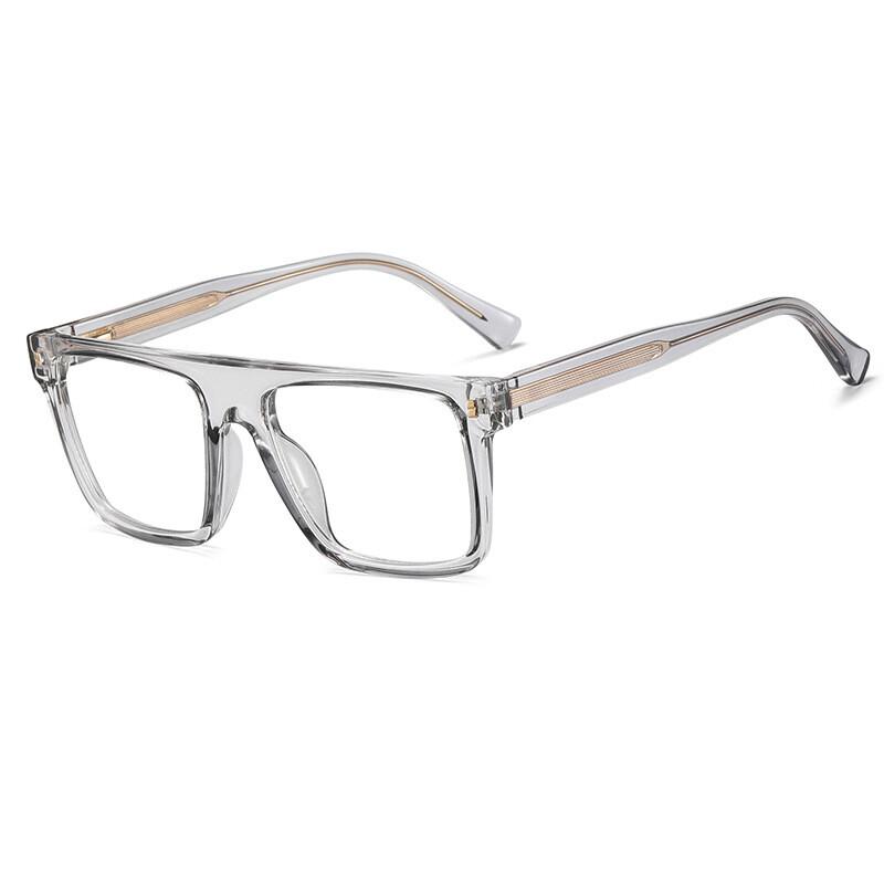 Fashionable Black Square Anti Blue Light Reading Glasses Spring Leg TR90 Presbyopia Glasses Customizable 0 to +600