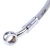 39-200cm Universal Braided Stainless Steel Motorcycle Brake Hose Line, AN3 Hydraulic Clutch Oil Pipe for ATV Dirt Pit Bike Street Racing