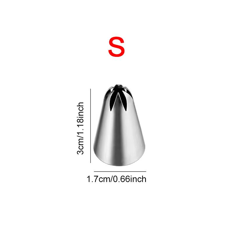 

Pastry Stainless Steel Piping Nozzle Cupcakea Fondant Cake Cream Decorating Props 2 Size Available Home Kitchen Baking Tools ZYF