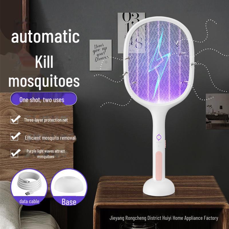 Black Warrior Mosquito Killer: 3-in-1 Electric Swatter, Fly Swatter, and Black Knight Mosquito Killer Lamp.