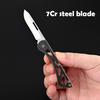 New Creative Mini Stainless Steel Folding Knife Pocket Thin Light Keychain Knives Sharper Fruit Pencil Unboxing Portable EDC Too