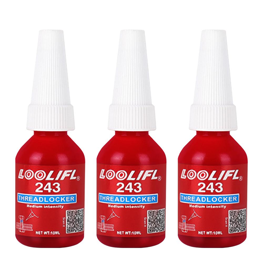 LOOLIFL 243 Medium Strength Threadlocker Wholesale Pack - Removable Adhesive for Nuts Bolts Detachable Threaded Assemblies Thread Lock3