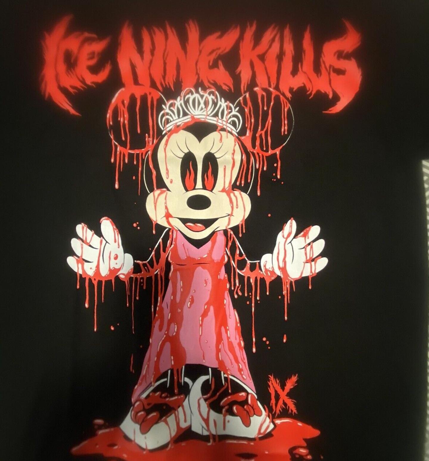 Ice Nine Kills band mickey HALLOWEENblack T-shirt cotton All sizes XX656 S