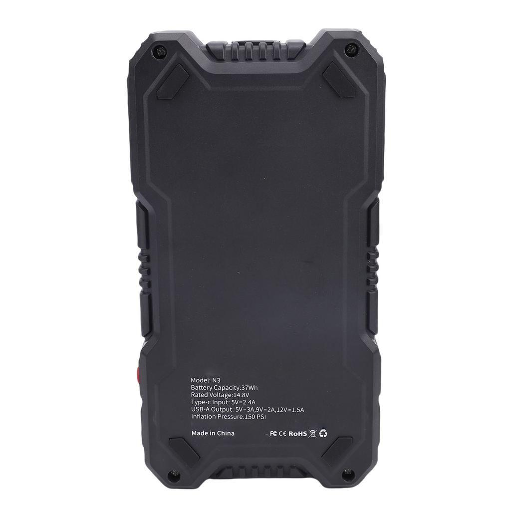 Car Jump Starter Tire Inflator 80W 1500A 150PSI Portable Jump Starter Battery Pack with 2 USB Ports 3 LED Light Modes