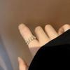 Adjustable Zircon Leaf Ring - Trendy, Simple, and Stylish Women's Finger Jewelry