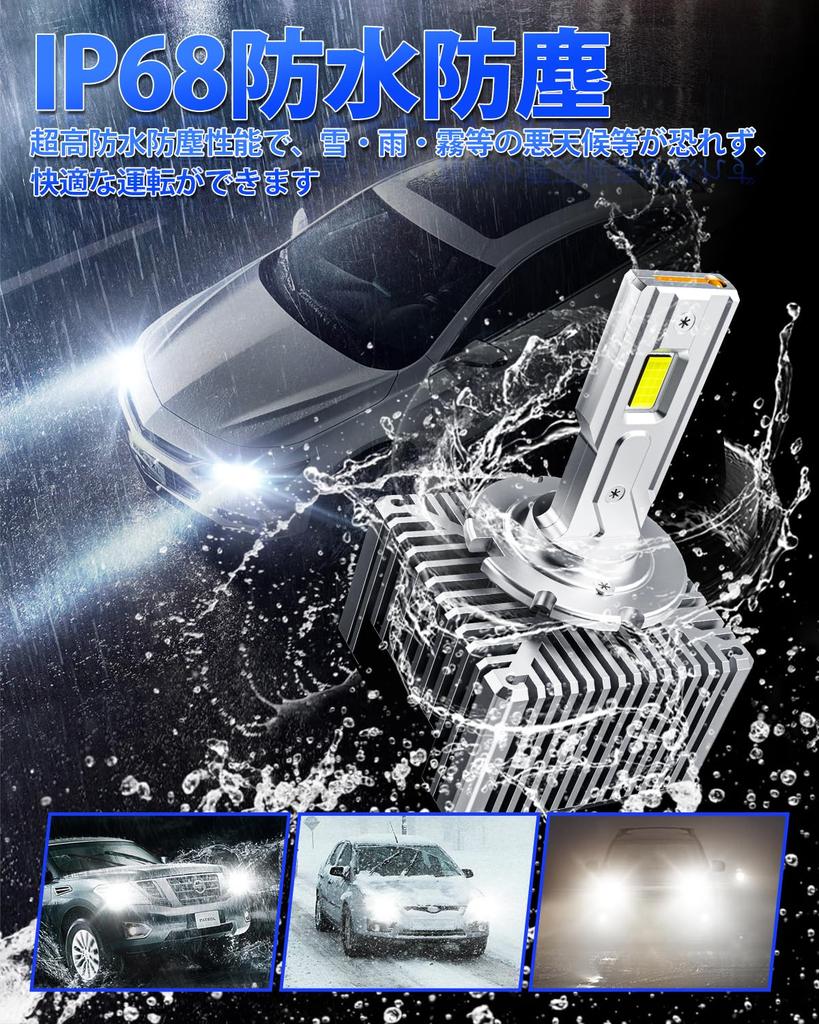SUPAREE d3s LED Vehicle Inspection Genuine Replacement for D3R LED Super No Modification Pack of 2 Headlights, Compliant, 6500K, 35W, 24000lm, Bulbs,