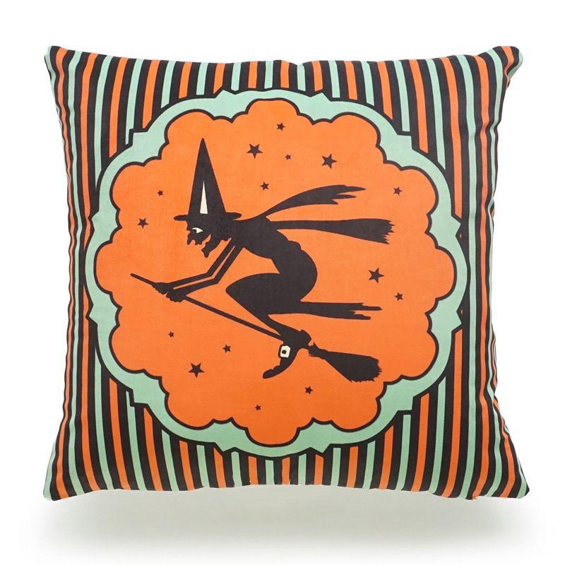 Pumpkin Design Throw Pillow Case For Halloween Sofa Decor 45x45cm**
