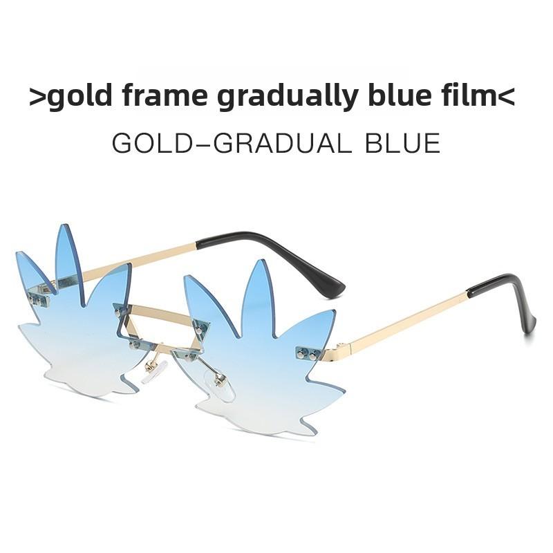 Summer Unisex Frameless Sunglasses With Metal Frame And Uv400 Protection For Outings