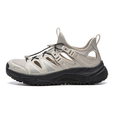 Li Ning Zhi Feng V2 Soft Rebound Casual Running Shoes Women Sneakers Gravel-White Gray ARSW122-1