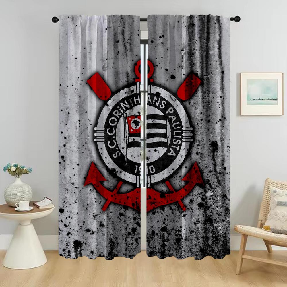 

Corinthians Curtains for Living Room Curtain Kitchen Curtains 2 Pieces Tulle for Bedroom Partition Halloween Decoration Shades W50xH70cmx2pcs-CL