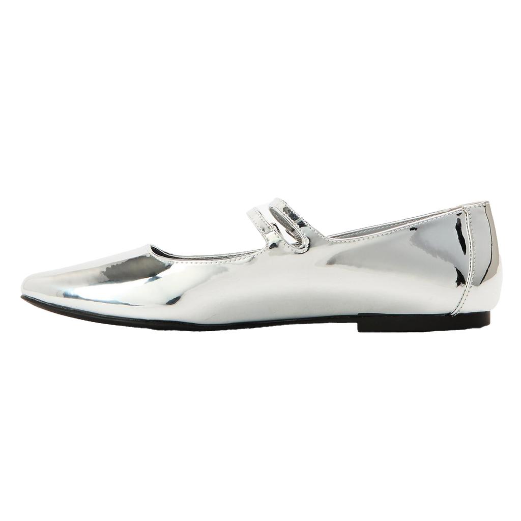 Steve Madden Womens/Ladies Alisah Mirrored Ballet Flats