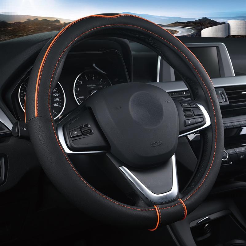 Car Steering Wheel Cover 36cm 38 Cm 39cm 40 Cm Anti-skid Handle Covers Leather Cover for BMW Ford Chevrolet Peugeot