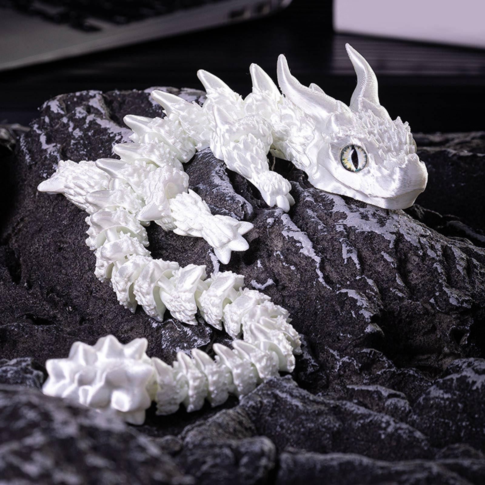 

3D-печатная подвижная игрушка, с подвижными суставами, 3D-печатная игрушка-украшение, снятие стресса, подвижная One Size белый