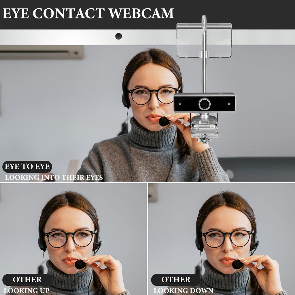 Geekria Acryl Mitte Webcam Platzieren Sie Ihre Webcam überall auf Ihrem Monitor oder Laptop Passend für MX C930 Webcams Bildschirm-/Mittelständer, Bildschirm, Brio, C920x, C922,