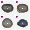 Vidaxl River Stone Sink, Oval, (45-53)X(34-41) Cm