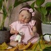 10 Inch Mini Reborn Baby Doll Luna Soft Cloth Body Simulation Regeneration Doll Children Companion Toy Palm Doll Kid's Birthday Xmas Beautiful Present