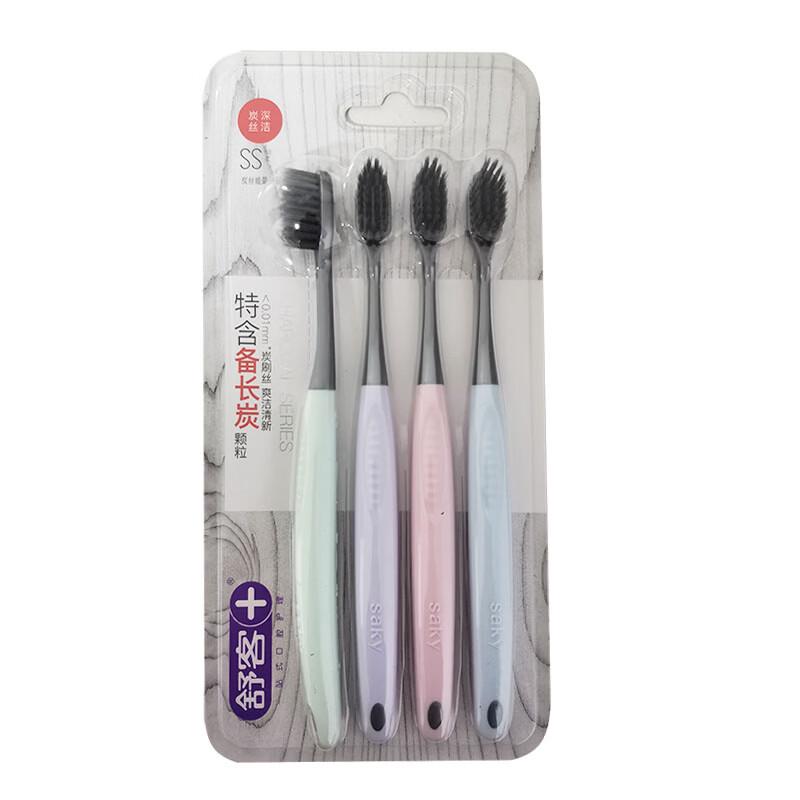 

Shuke Carbon Silk Deep Clean Toothbrush (4-Pack)