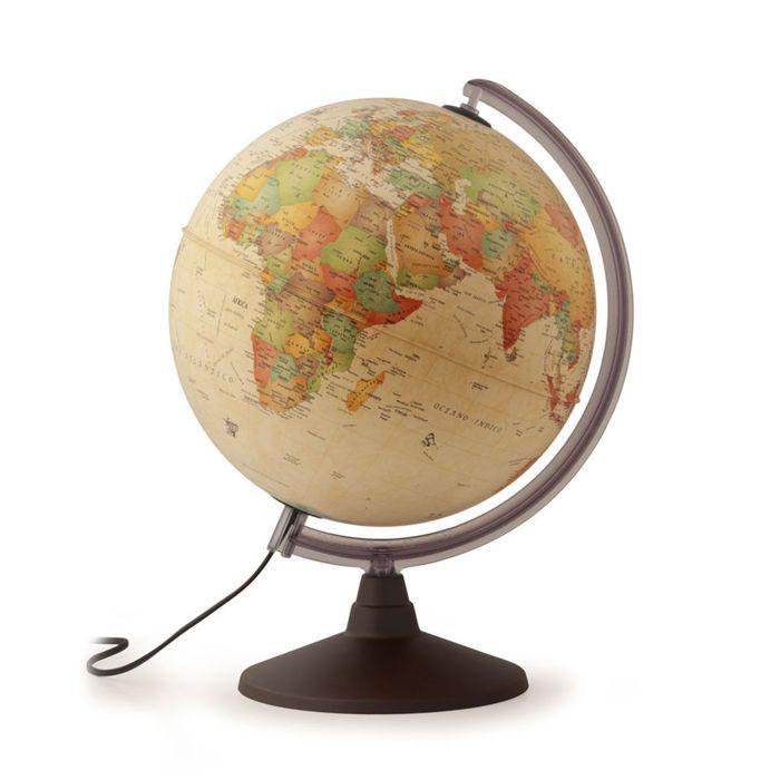 Globe Géographique Enfant - NOVA - 036PO12051 - 30 Cm - Avec Lumière Et Loupe