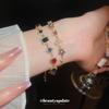 Exquisites geometrisches Blumenarmband mit Zirkonia - Eleganter und modischer Schmuck für Damen