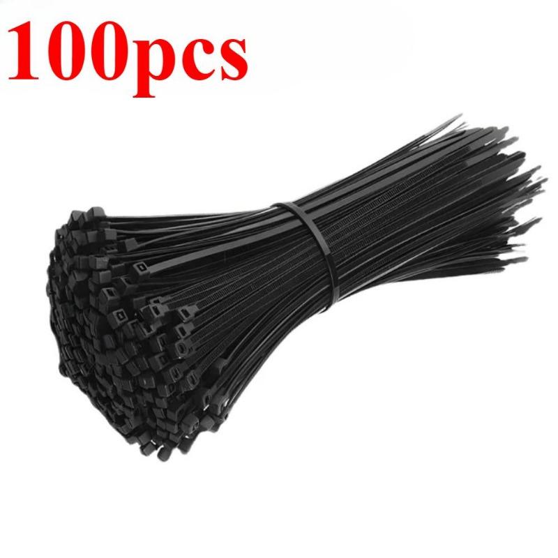 Wholesale Nylon Cable Ties Plastic Self-locking Cord Ties Straps Heavy Duty Cables Fastening Loops Fixing Ties For Home Office