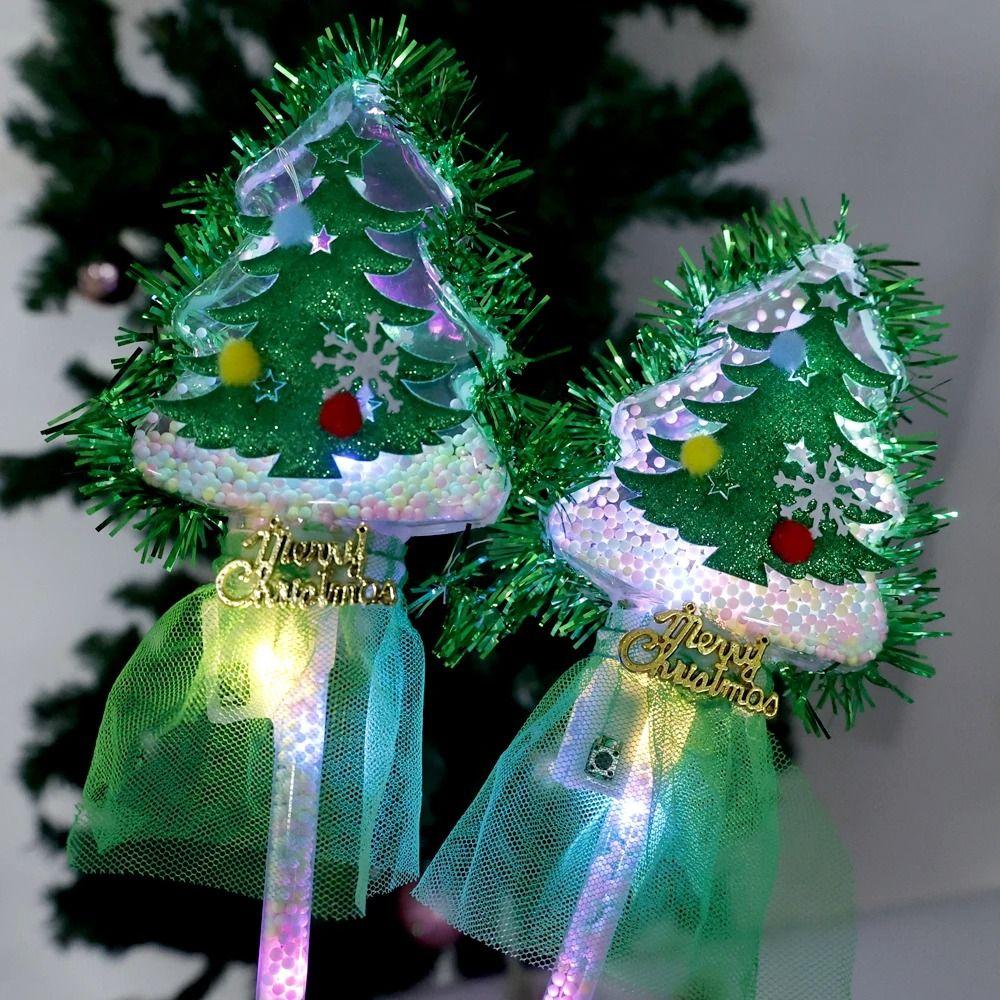 Snowman Christmas Flash Bar Luminous Prop Snowman Glow Stick  Christmas Birthday