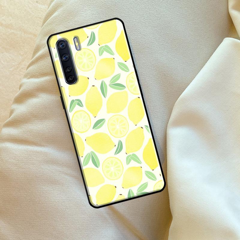 Summer Fruit Lemon Case For Oppo A6 A5 Pro A15 A57 A17 A54 A74 A94 A76 A16 A96 A40 A60 A80 A18 A38 A58 A78 A98
