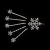 Girls Shiny Christmas Hair Clips Crystal Snowflake Hairpins Hair Accessories Rhinestone Barrette
