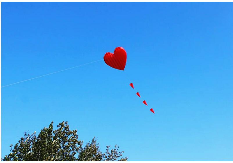 Weifang Red Heart Love Kite - Soft Body Adult Cross-Border Kite
