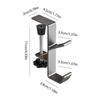 gaming headset support aluminum alloy hang headphones cradle adjustable Headset support Under Desk Headset Rack Holder Bracket