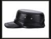 Men's Adjustable Sheepskin Leather Duckbill Cap - Warm Autumn/Winter Hat