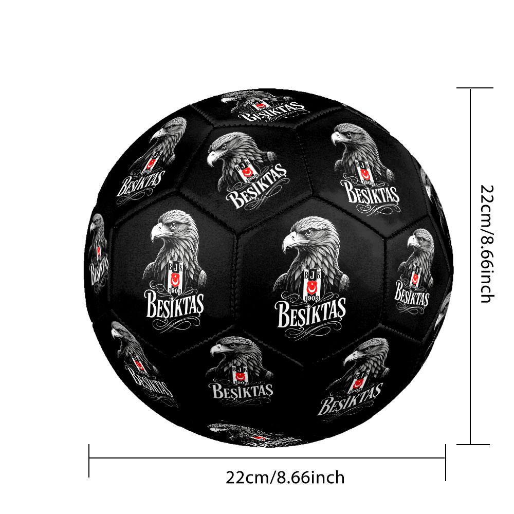 1pc Besiktas Gymnastics Club Soccer Ball Size 5 Indoor Soccer Ball Fashion Colorful Backyard Game - Great For Sports Fans Gift HE9