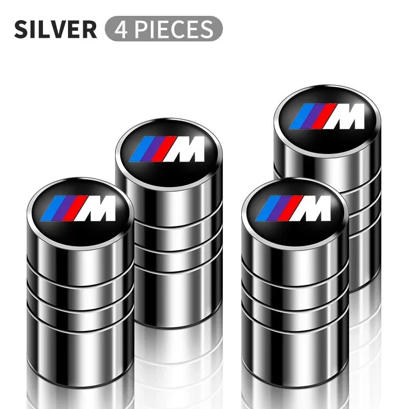 4pcs Metal Car Wheel Tire Valve Air Stem Cap Covers For BMW M M3 M5 F10 F30 F20 E28 E30 E34 E36 E39 E46 E91 Performance X1 X2 X5