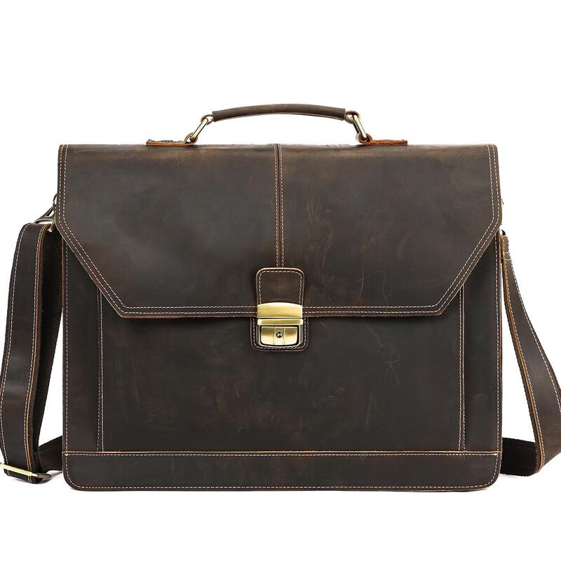 Men's Leather Briefcase & Laptop Bag