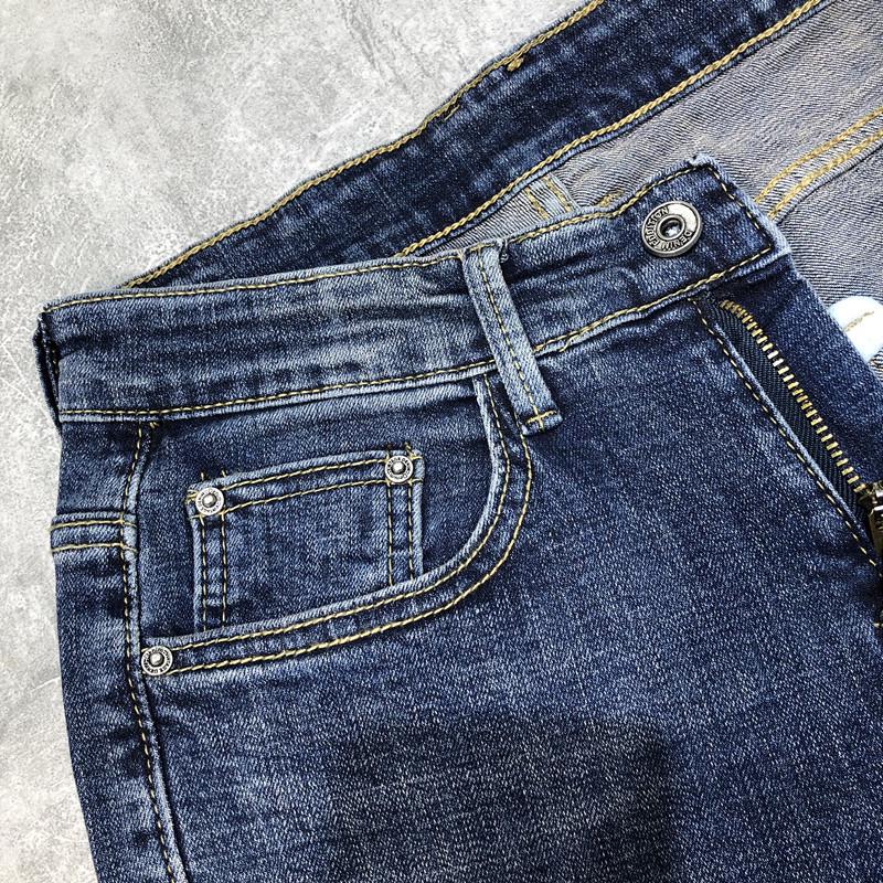 Men's Slim Fit Skinny Jeans: Trendy Autumn Elastic Long Pants