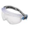 Midori Anzen Vision Verde Goggles UV Compatible with Masks and Glasses VG501F, Double-Sided Anti-Fog, Protection,