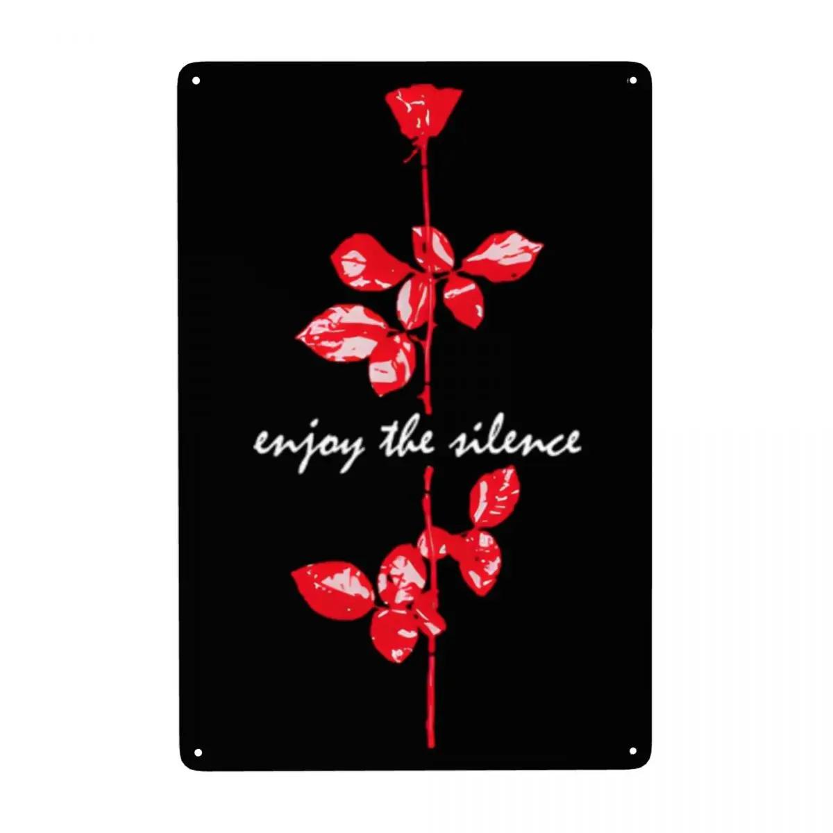 Mfoever Tin Sign HD Tin Sign Vintage Depeche Mode Violator Retro Metal Tin Sign for Home Wall Decor 20x30