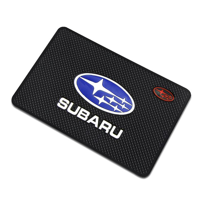 Badge de Voiture Style Tapis Antidérapant Tableau de Bord Central Coussin Antidérapant Intérieur Pour Subaru XV BRZ WRX STI Forester Ascent Impreza Legacy Outback Levorg