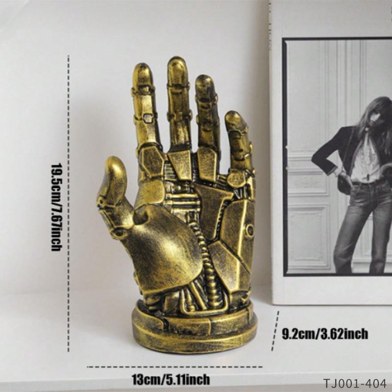 Cyberpunk Mechanical Arm Game Controller Bracket Desktop Ornament Headphone Storage Rack Vinyl Material Home Organizer