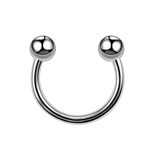 Stainless Steel Cone Spike Horseshoe Circular Septum Nose Ring Nipple Hoops Nose Septum Eyebrow Ear Piercing Body Jewelry