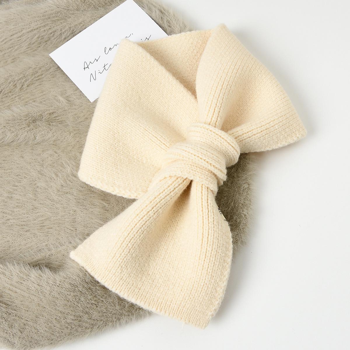 

Уютный вязаный крестиком шарф в японском стиле для женщин - тренд осени/зимы 19x83 cm бежевый