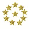 6Pcs DIY Applique Star Embroidery Applique Star Patch Applique Shoes Garment Bag Decoration Accessories
