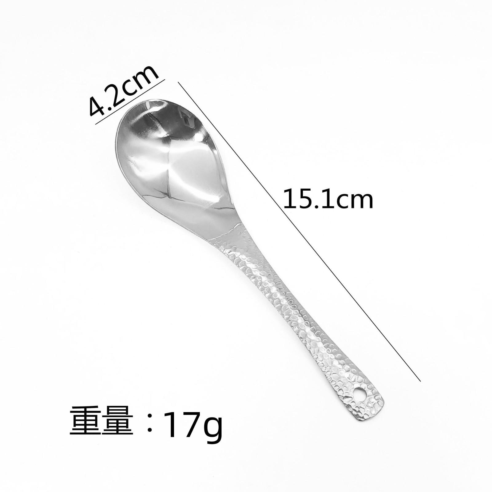 

Кованая ложка из нержавеющей стали для дома One Size серебряный