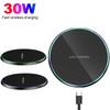 30W Wireless Charger Stand Pad For iPhone 16 15 14 13 12 Pro Max Xiaomi Android Phone LED Induction Fast Charging Dock Station
