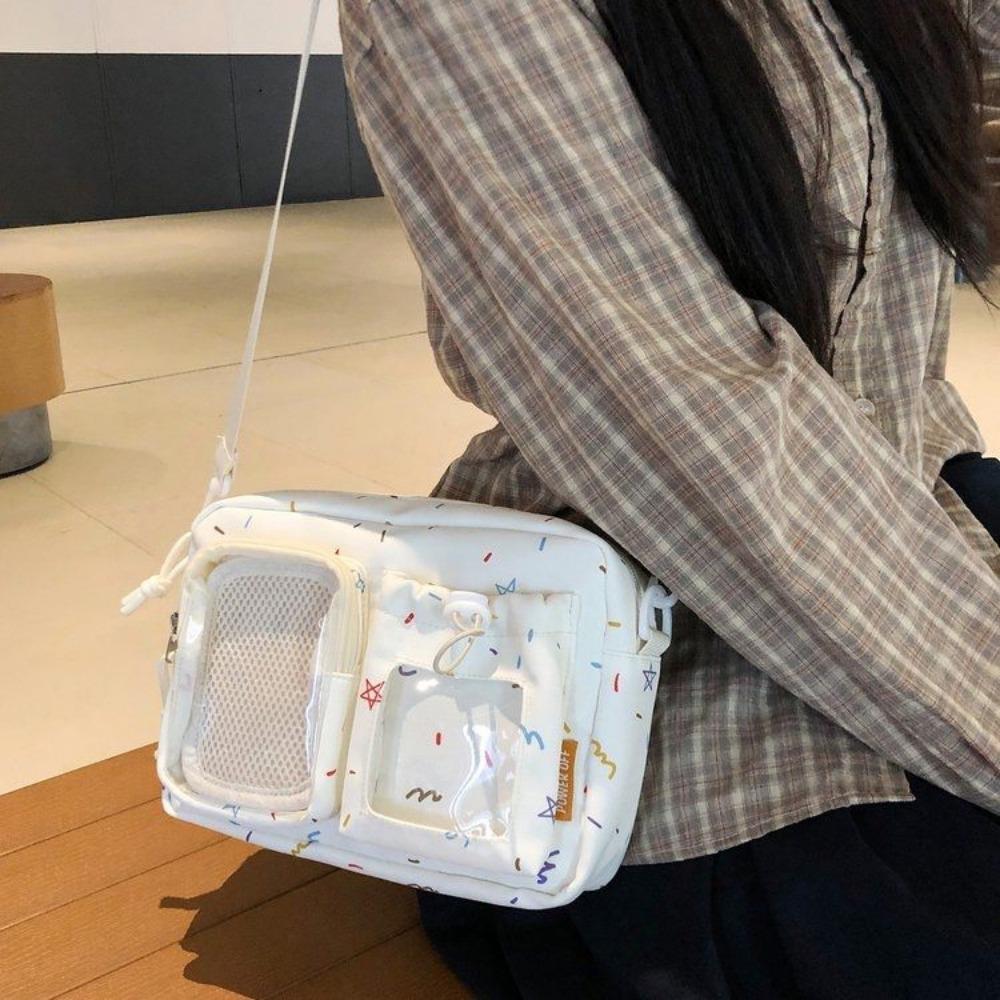 New Harajuku Sweet and Cute Ita Bag Fashionable and Versatile Women's Crossbody Bag Comic Exhibition Lightweight Shoulder Bag