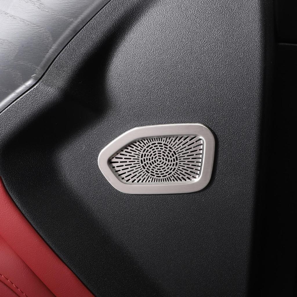 Zeekr 8x Dustproof Speaker Covers: Decorative Metal Car Door Interior Mod Parts