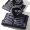 Men Winter Waistcoat Hooded Sleeveless Zipper Closure Vest Coat with Pockets Solid Color Casual Cotton Waistcoat