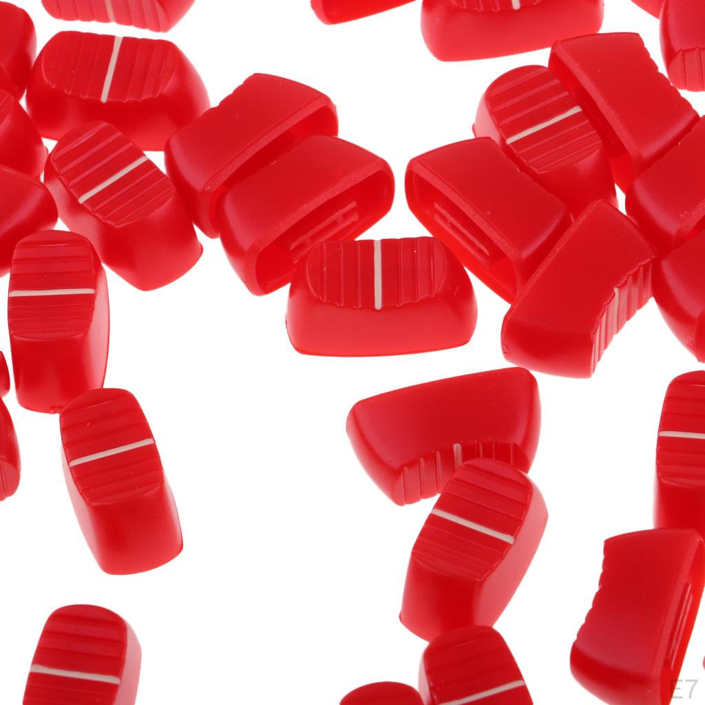 100 Pcs Audio Mixer Console Fader Knobs 4mm