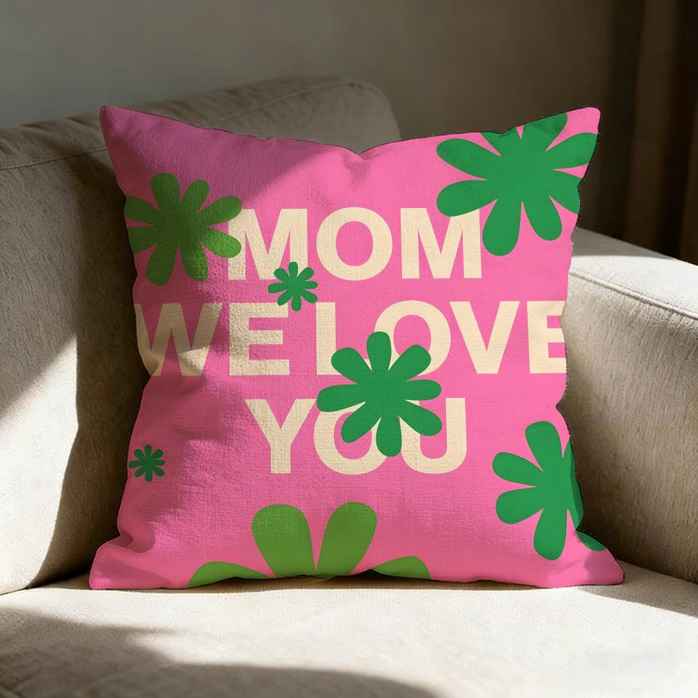 Mother's Day Pillow Case Pillowcase, Double-sided Printed, Sofa Cushion, Bedroom Headboard Pillow