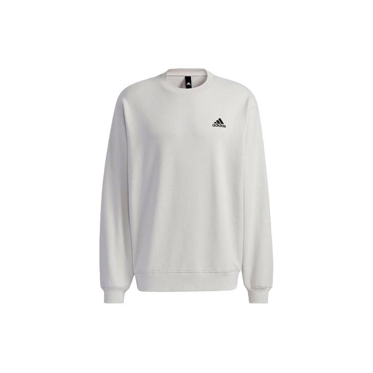 adidas Logo Sweat Sports Training Round Neck Pullover Gray Men s H37068 XXL