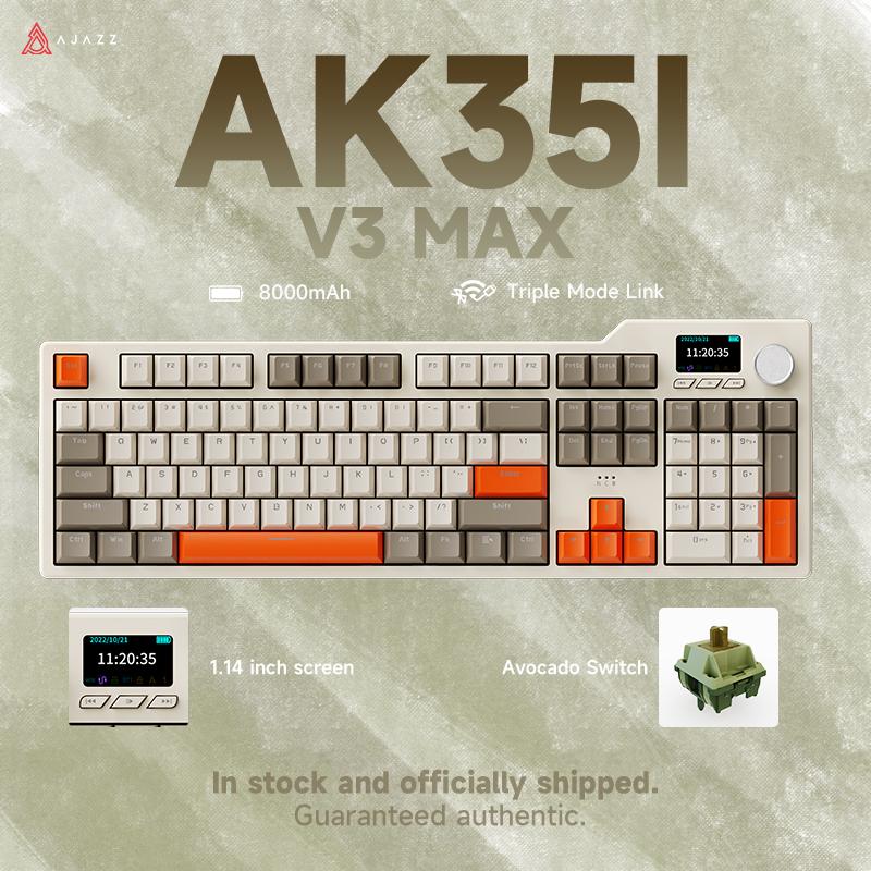 Ajazz Tastiera Gaming AK35I V3 Wireless Bluetooth Ricevitore 2.4G